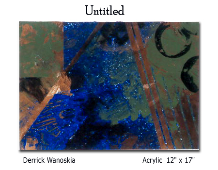 Derrick Wanoskia, Untitled Acrylic painting